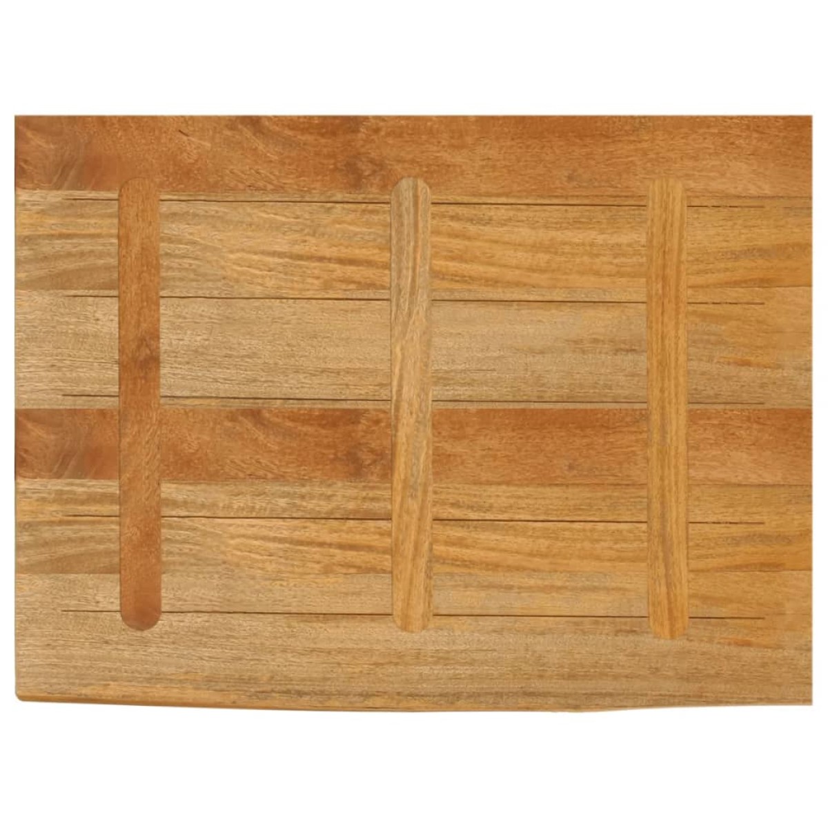 vidaXL Επιφάνεια Τραπεζιού 90x60x2,5 εκ. Live Edge Μασίφ Ξύλο Μάνγκο