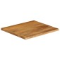 vidaXL Επιφάνεια Τραπεζιού 80x80x2,5 εκ. Live Edge Μασίφ Ξύλο Μάνγκο