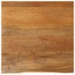 vidaXL Επιφάνεια Τραπεζιού 80x80x2,5 εκ. Live Edge Μασίφ Ξύλο Μάνγκο