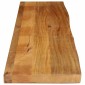 vidaXL Επιφάνεια Τραπεζιού 140x20x3,8 εκ. Live Edge Μασίφ Ξύλο Μάνγκο
