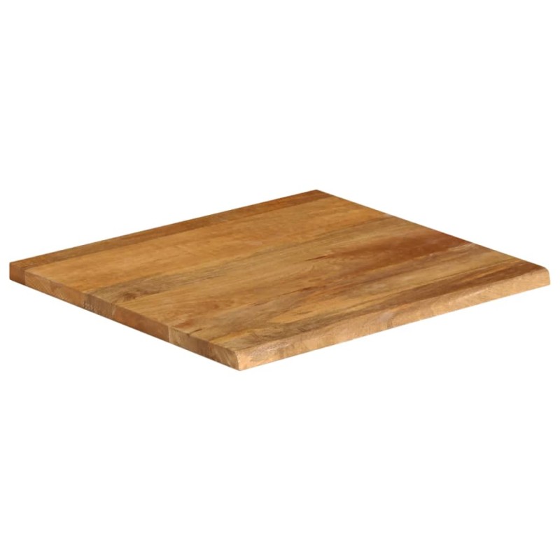vidaXL Επιφάνεια Τραπεζιού 40x40x3,8 εκ. Live Edge Μασίφ Ξύλο Μάνγκο