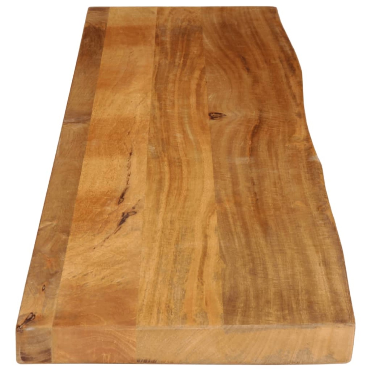vidaXL Επιφάνεια Τραπεζιού 160x40x3,8 εκ. Live Edge Μασίφ Ξύλο Μάνγκο