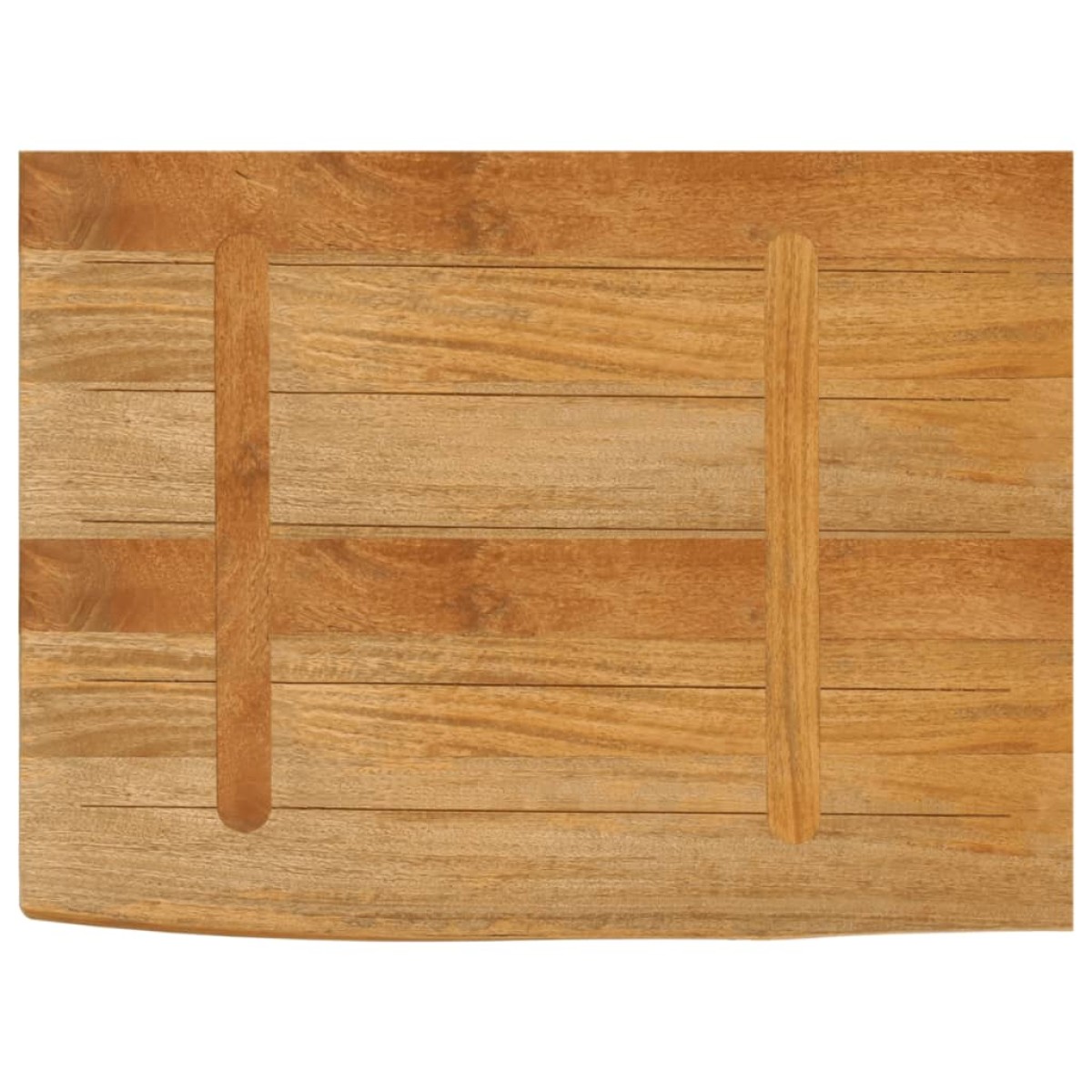 vidaXL Επιφάνεια Τραπεζιού 70x60x3,8 εκ. Live Edge Μασίφ Ξύλο Μάνγκο