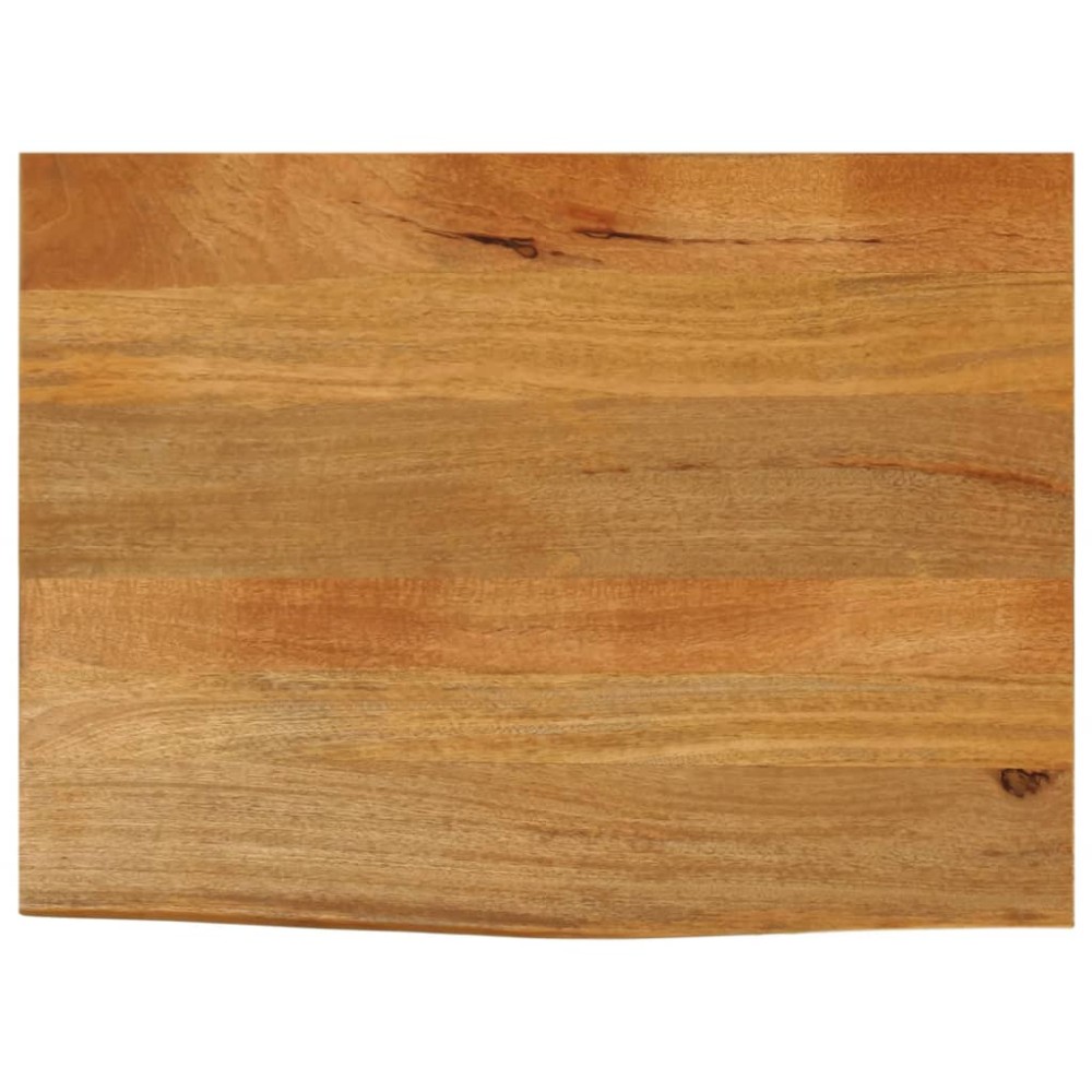 vidaXL Επιφάνεια Τραπεζιού 90x60x3,8 εκ. Live Edge Μασίφ Ξύλο Μάνγκο