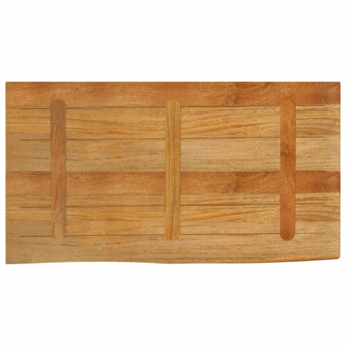 vidaXL Επιφάνεια Τραπεζιού 100x60x3,8 εκ. Live Edge Μασίφ Ξύλο Μάνγκο