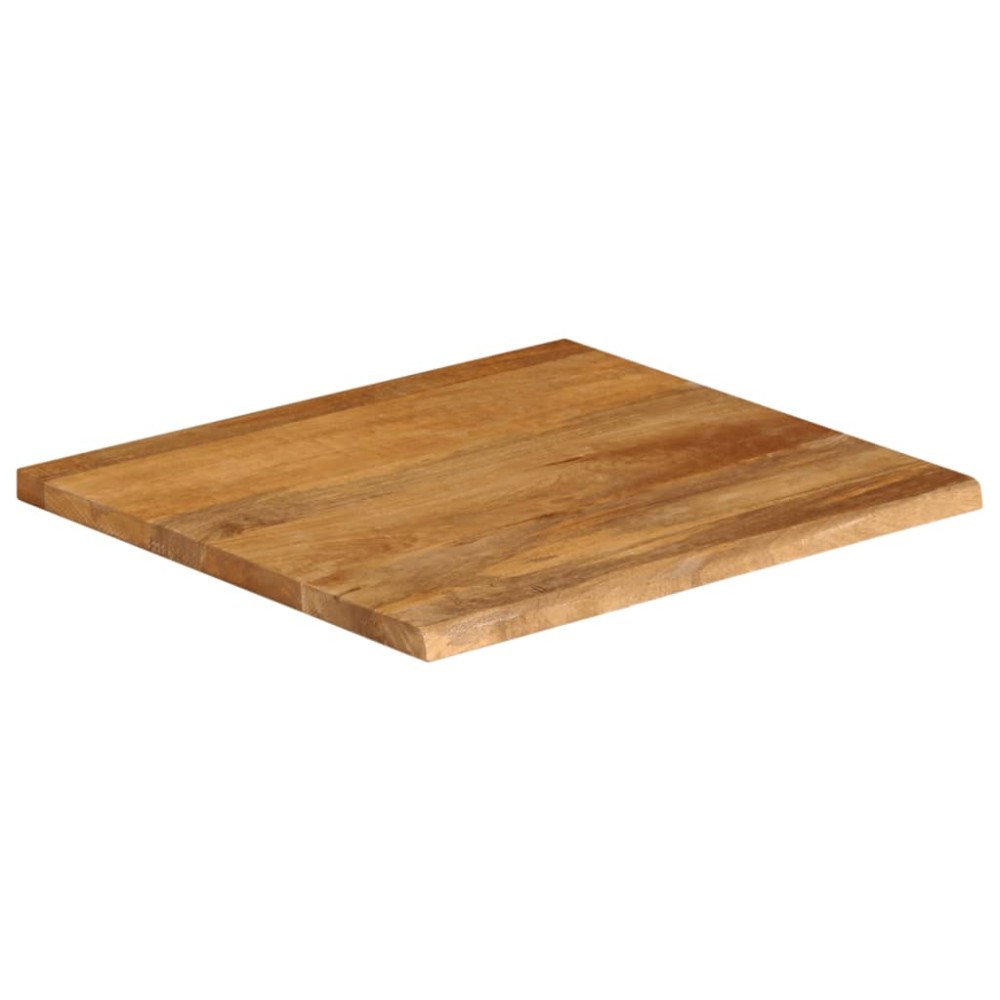 vidaXL Επιφάνεια Τραπεζιού 80x80x3,8 εκ. Live Edge Μασίφ Ξύλο Μάνγκο