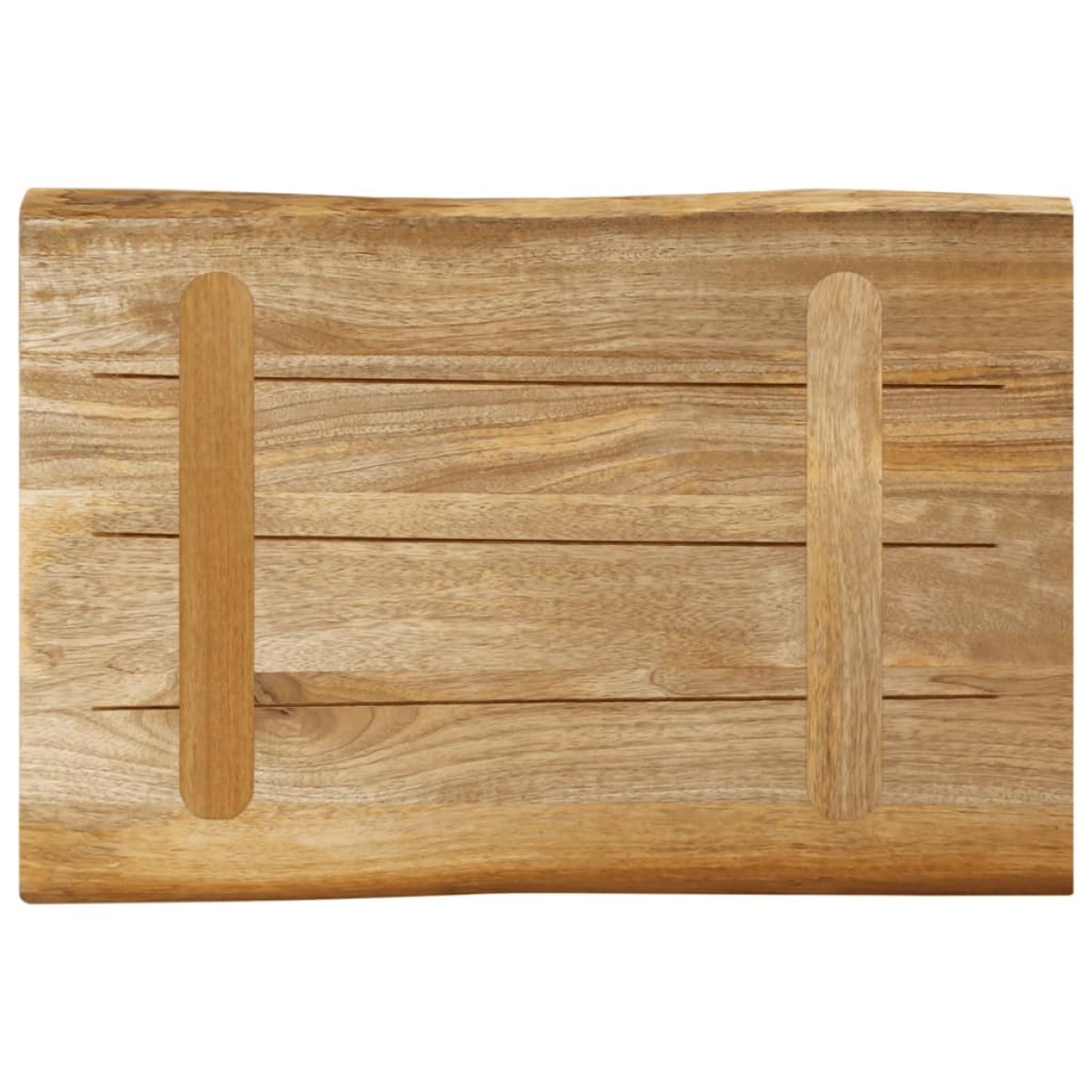 vidaXL Επιφάνεια Τραπεζιού 50x40x2,5 εκ. Live Edge Μασίφ Ξύλο Μάνγκο