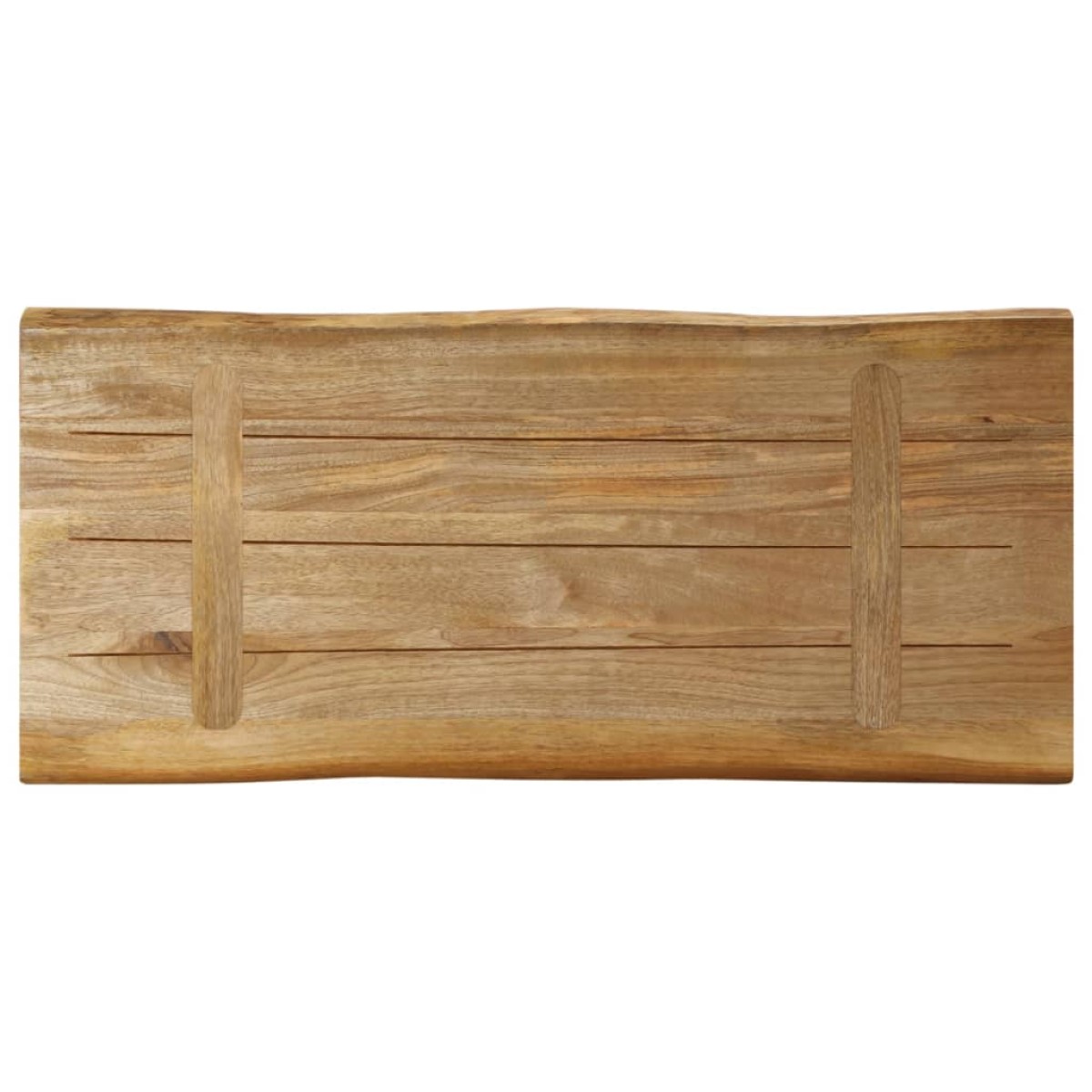 vidaXL Επιφάνεια Τραπεζιού 80x40x2,5 εκ. Live Edge Μασίφ Ξύλο Μάνγκο