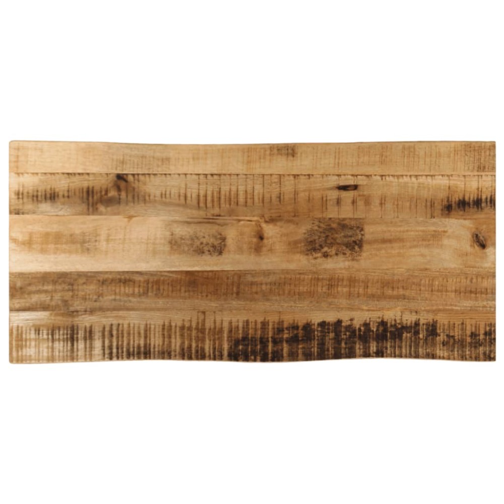 vidaXL Επιφάνεια Τραπεζιού 90x40x2,5 εκ. Live Edge Μασίφ Ξύλο Μάνγκο