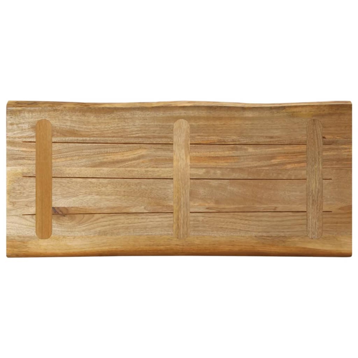 vidaXL Επιφάνεια Τραπεζιού 90x40x2,5 εκ. Live Edge Μασίφ Ξύλο Μάνγκο