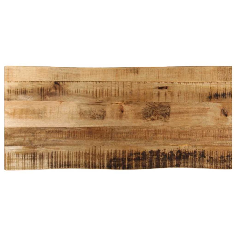 vidaXL Επιφάνεια Τραπεζιού 100x40x2,5 εκ. Live Edge Μασίφ Ξύλο Μάνγκο
