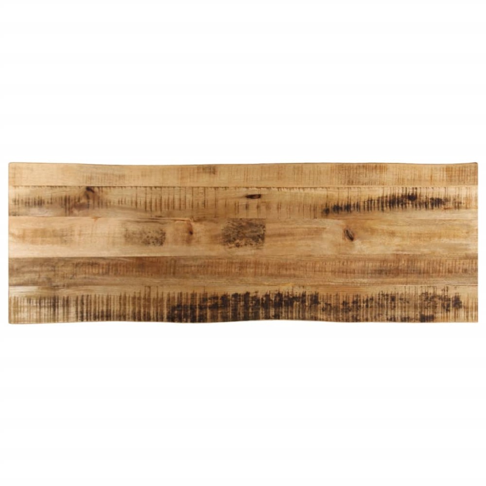 vidaXL Επιφάνεια Τραπεζιού 140x40x2,5 εκ. Live Edge Μασίφ Ξύλο Μάνγκο
