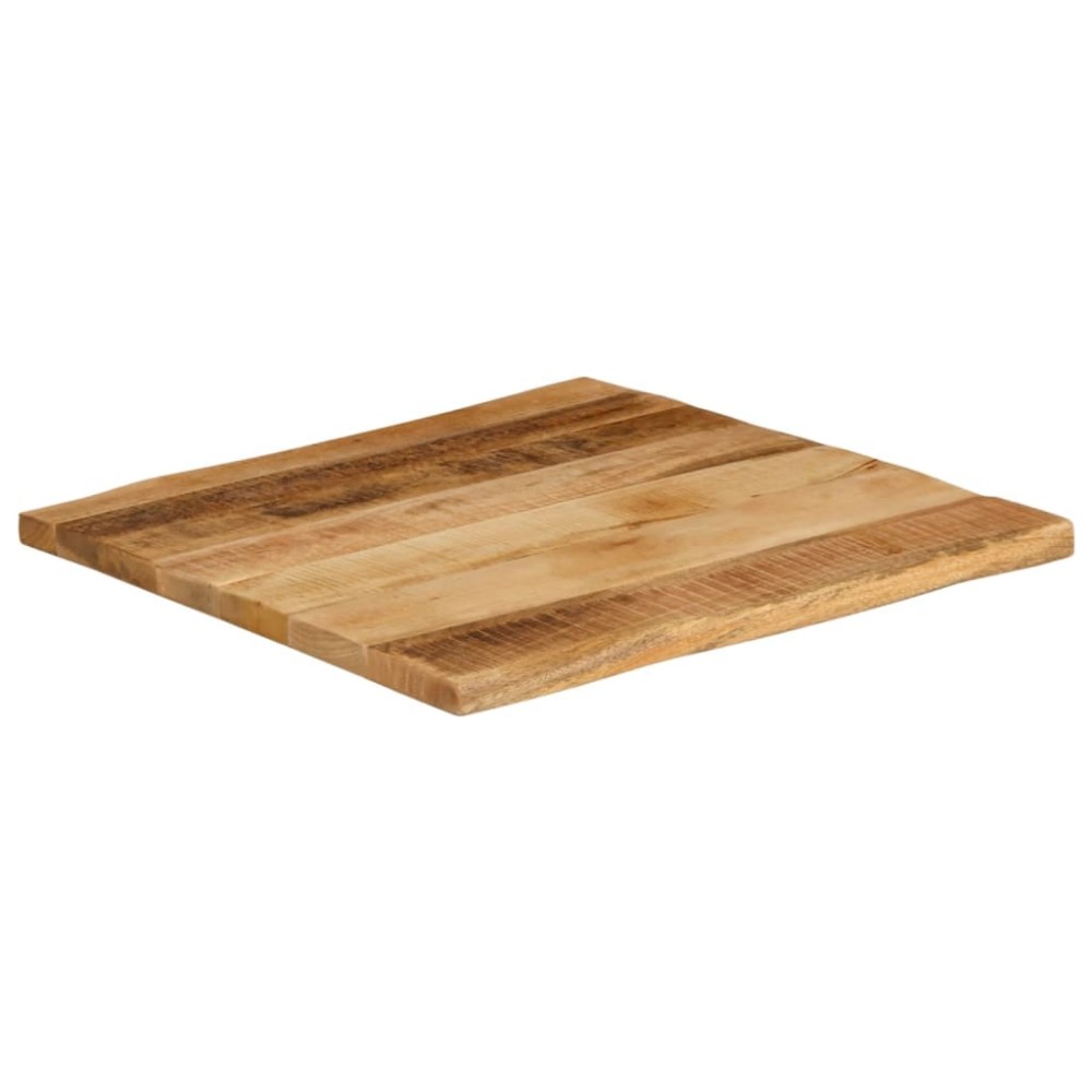 vidaXL Επιφάνεια Τραπεζιού 60x60x2,5 εκ. Live Edge Μασίφ Ξύλο Μάνγκο