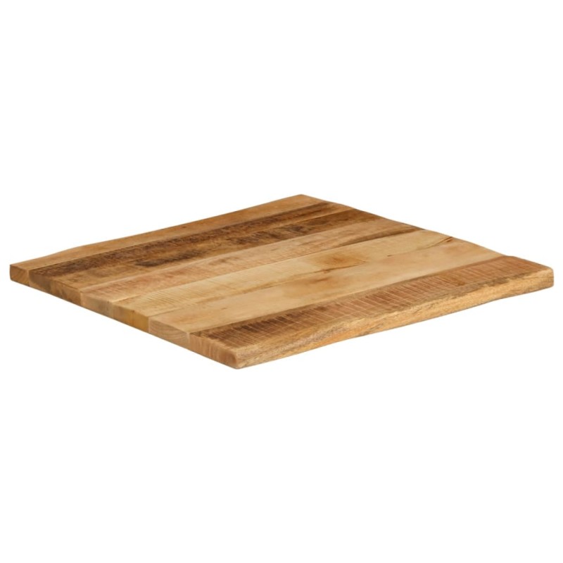 vidaXL Επιφάνεια Τραπεζιού 60x60x2,5 εκ. Live Edge Μασίφ Ξύλο Μάνγκο