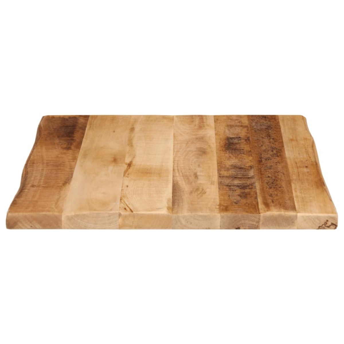 vidaXL Επιφάνεια Τραπεζιού 60x60x2,5 εκ. Live Edge Μασίφ Ξύλο Μάνγκο