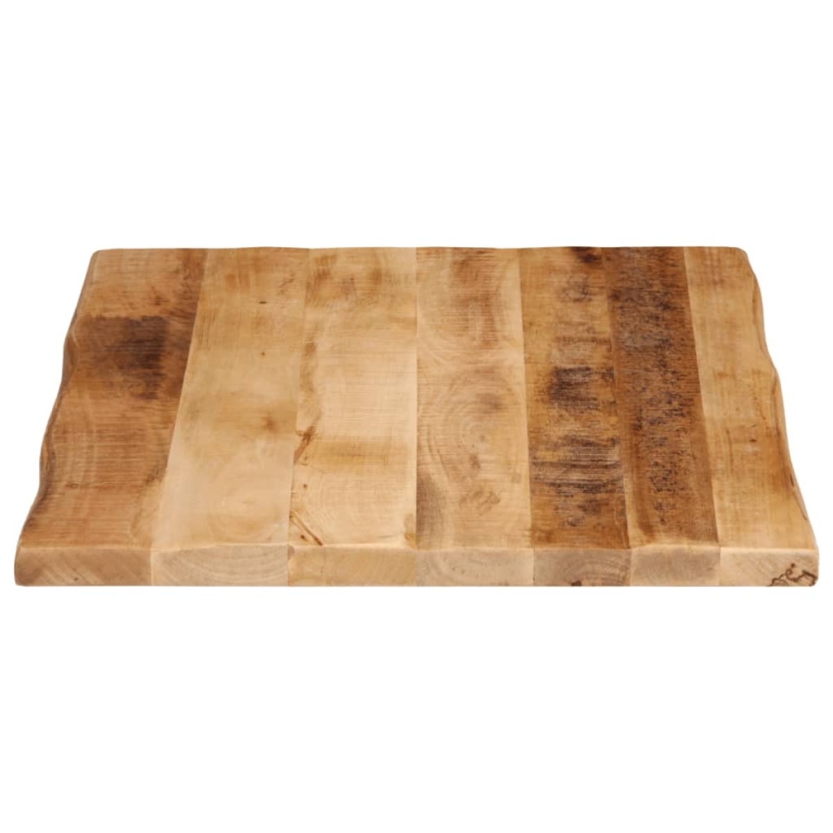 vidaXL Επιφάνεια Τραπεζιού 70x60x2,5 εκ. Live Edge Μασίφ Ξύλο Μάνγκο