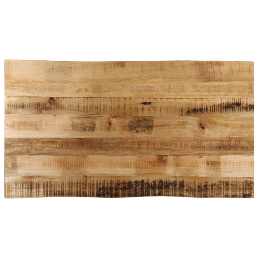 vidaXL Επιφάνεια Τραπεζιού 100x60x2,5 εκ. Live Edge Μασίφ Ξύλο Μάνγκο