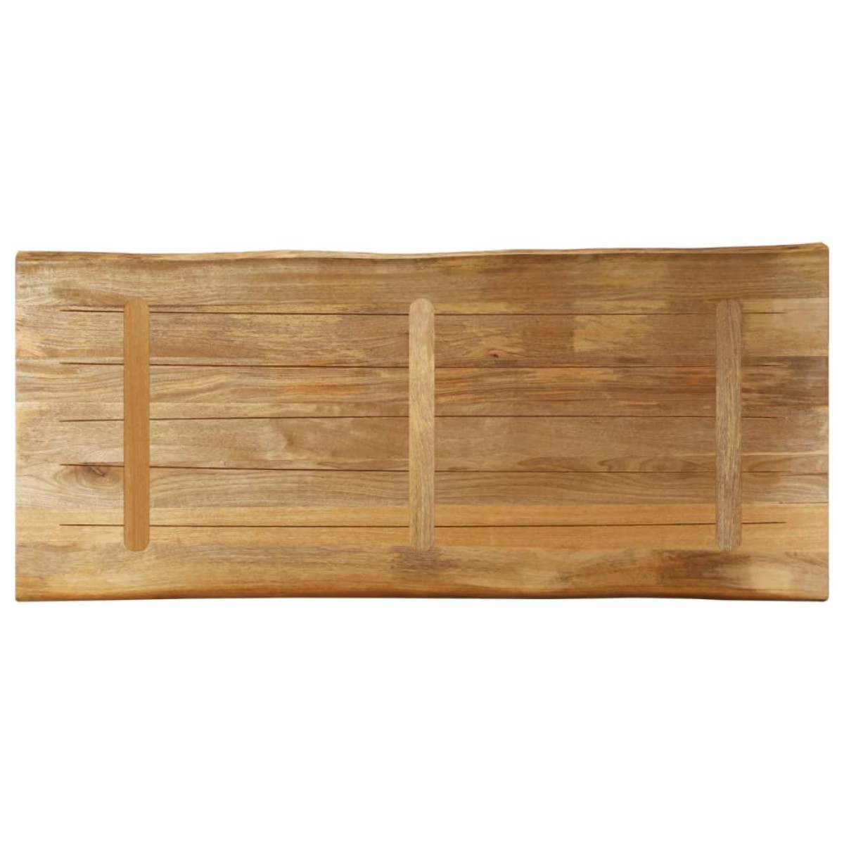 vidaXL Επιφάνεια Τραπεζιού 140x60x2,5 εκ. Live Edge Μασίφ Ξύλο Μάνγκο