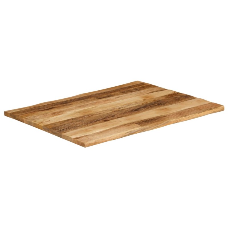 vidaXL Επιφάνεια Τραπεζιού 100x80x2,5 εκ. Live Edge Μασίφ Ξύλο Μάνγκο