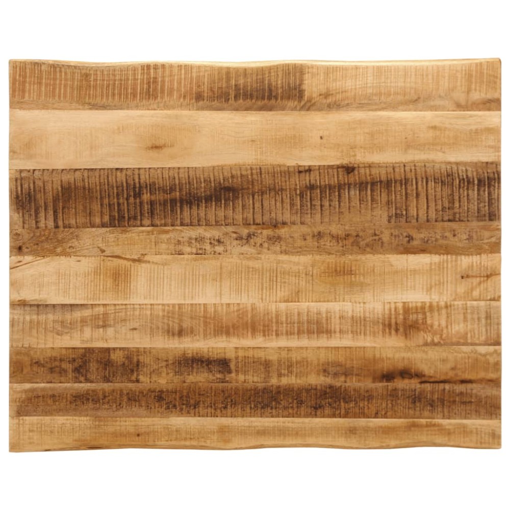 vidaXL Επιφάνεια Τραπεζιού 100x80x2,5 εκ. Live Edge Μασίφ Ξύλο Μάνγκο