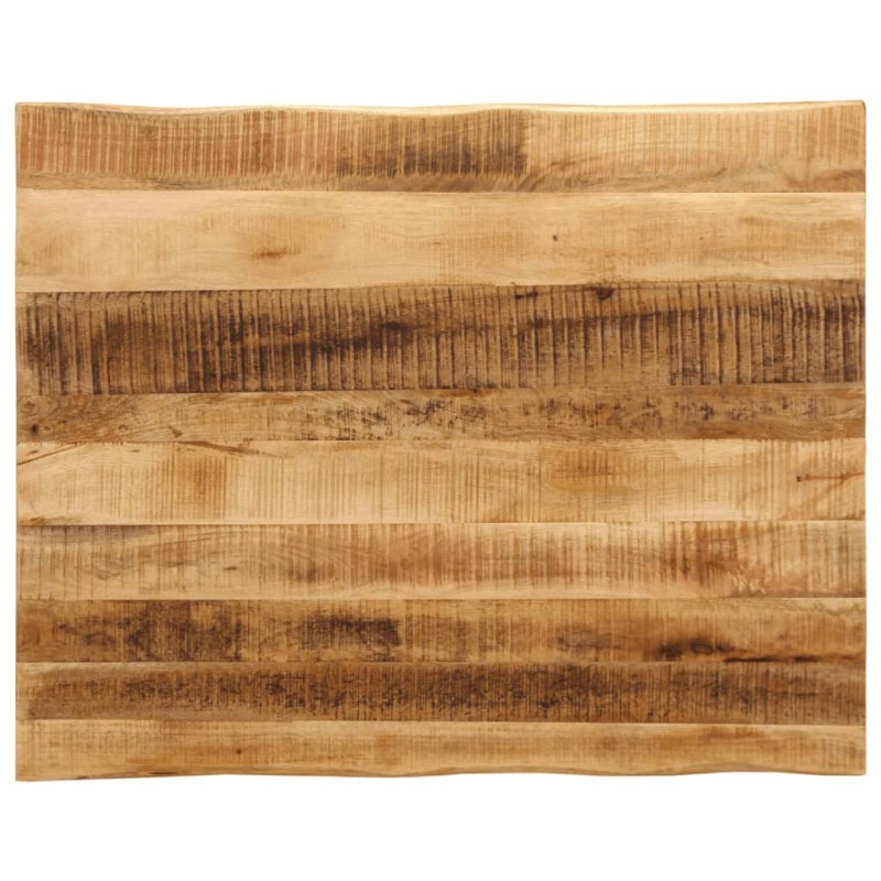 vidaXL Επιφάνεια Τραπεζιού 100x80x2,5 εκ. Live Edge Μασίφ Ξύλο Μάνγκο