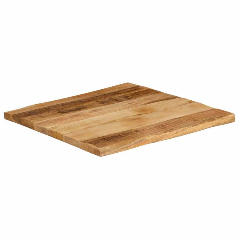vidaXL Επιφάνεια Τραπεζιού 40x40x3,8 εκ. Live Edge Μασίφ Ξύλο Μάνγκο