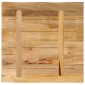 vidaXL Επιφάνεια Τραπεζιού 40x40x3,8 εκ. Live Edge Μασίφ Ξύλο Μάνγκο