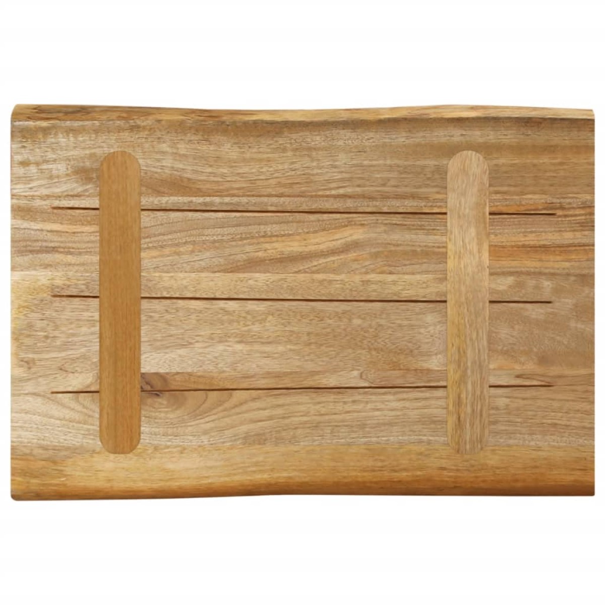 vidaXL Επιφάνεια Τραπεζιού 50x40x3,8 εκ. Live Edge Μασίφ Ξύλο Μάνγκο