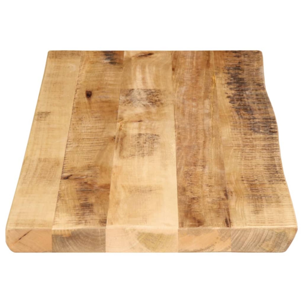 vidaXL Επιφάνεια Τραπεζιού 80x40x3,8 εκ. Live Edge Μασίφ Ξύλο Μάνγκο