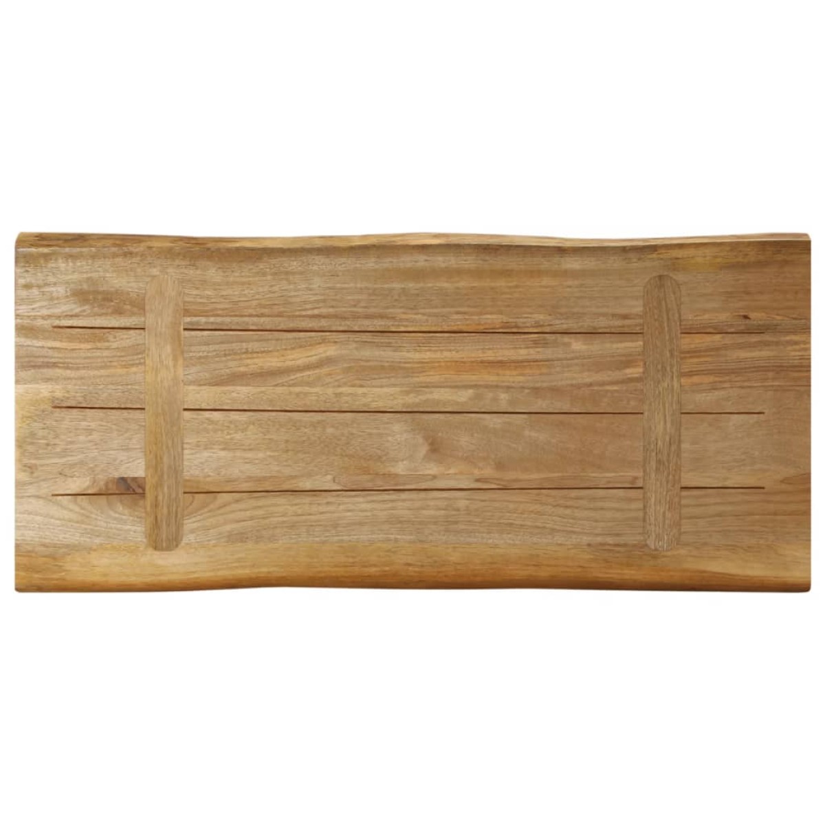 vidaXL Επιφάνεια Τραπεζιού 80x40x3,8 εκ. Live Edge Μασίφ Ξύλο Μάνγκο
