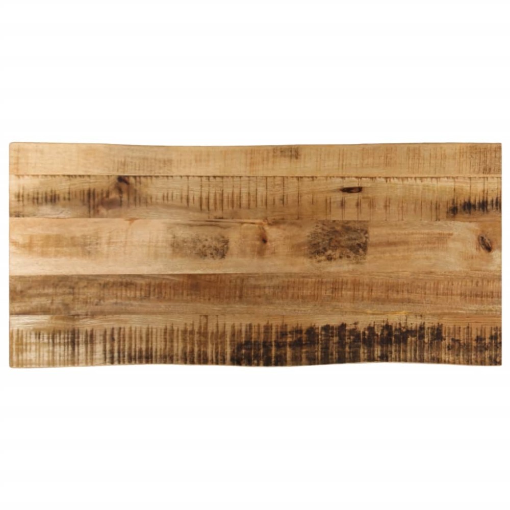 vidaXL Επιφάνεια Τραπεζιού 100x40x3,8 εκ. Live Edge Μασίφ Ξύλο Μάνγκο