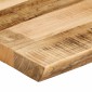 vidaXL Επιφάνεια Τραπεζιού 100x40x3,8 εκ. Live Edge Μασίφ Ξύλο Μάνγκο