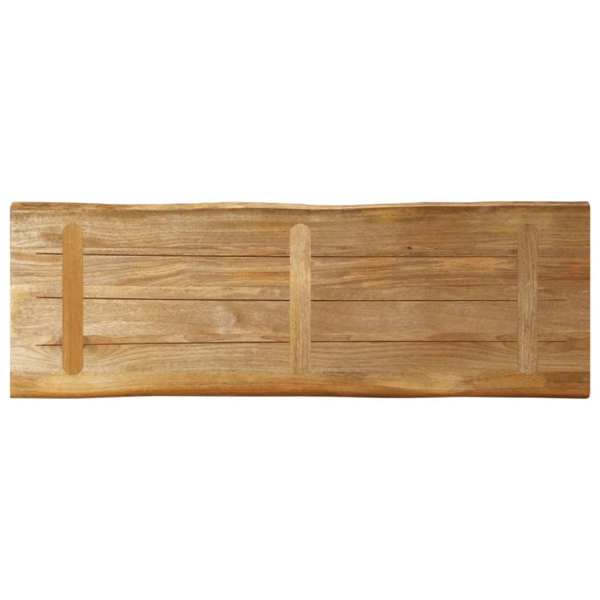 vidaXL Επιφάνεια Τραπεζιού 110x40x3,8 εκ. Live Edge Μασίφ Ξύλο Μάνγκο