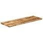 vidaXL Επιφάνεια Τραπεζιού 120x40x3,8 εκ. Live Edge Μασίφ Ξύλο Μάνγκο
