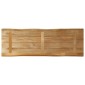 vidaXL Επιφάνεια Τραπεζιού 120x40x3,8 εκ. Live Edge Μασίφ Ξύλο Μάνγκο