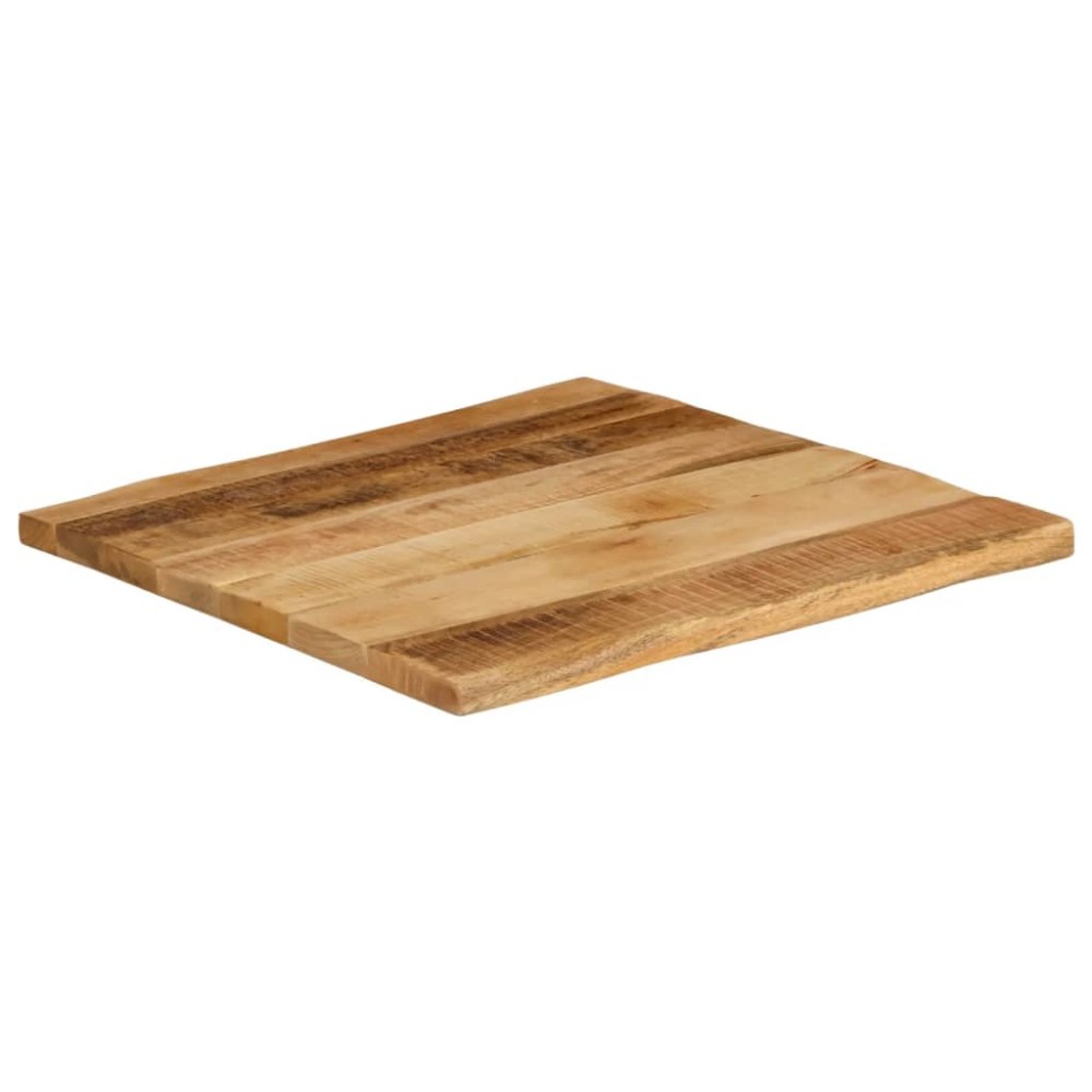 vidaXL Επιφάνεια Τραπεζιού 60x60x3,8 εκ. Live Edge Μασίφ Ξύλο Μάνγκο