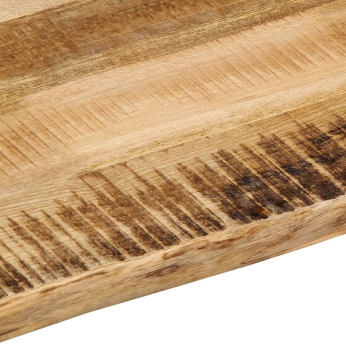 vidaXL Επιφάνεια Τραπεζιού 60x60x3,8 εκ. Live Edge Μασίφ Ξύλο Μάνγκο