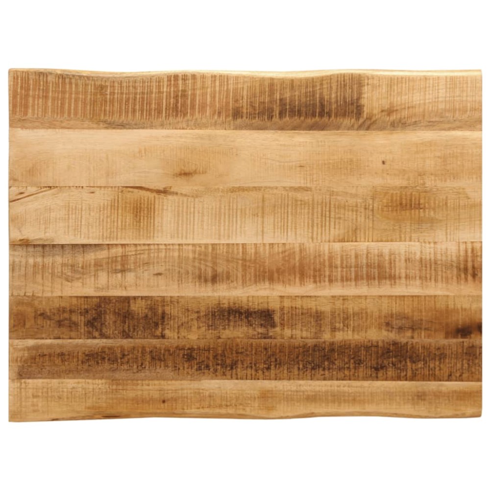 vidaXL Επιφάνεια Τραπεζιού 80x60x3,8 εκ. Live Edge Μασίφ Ξύλο Μάνγκο