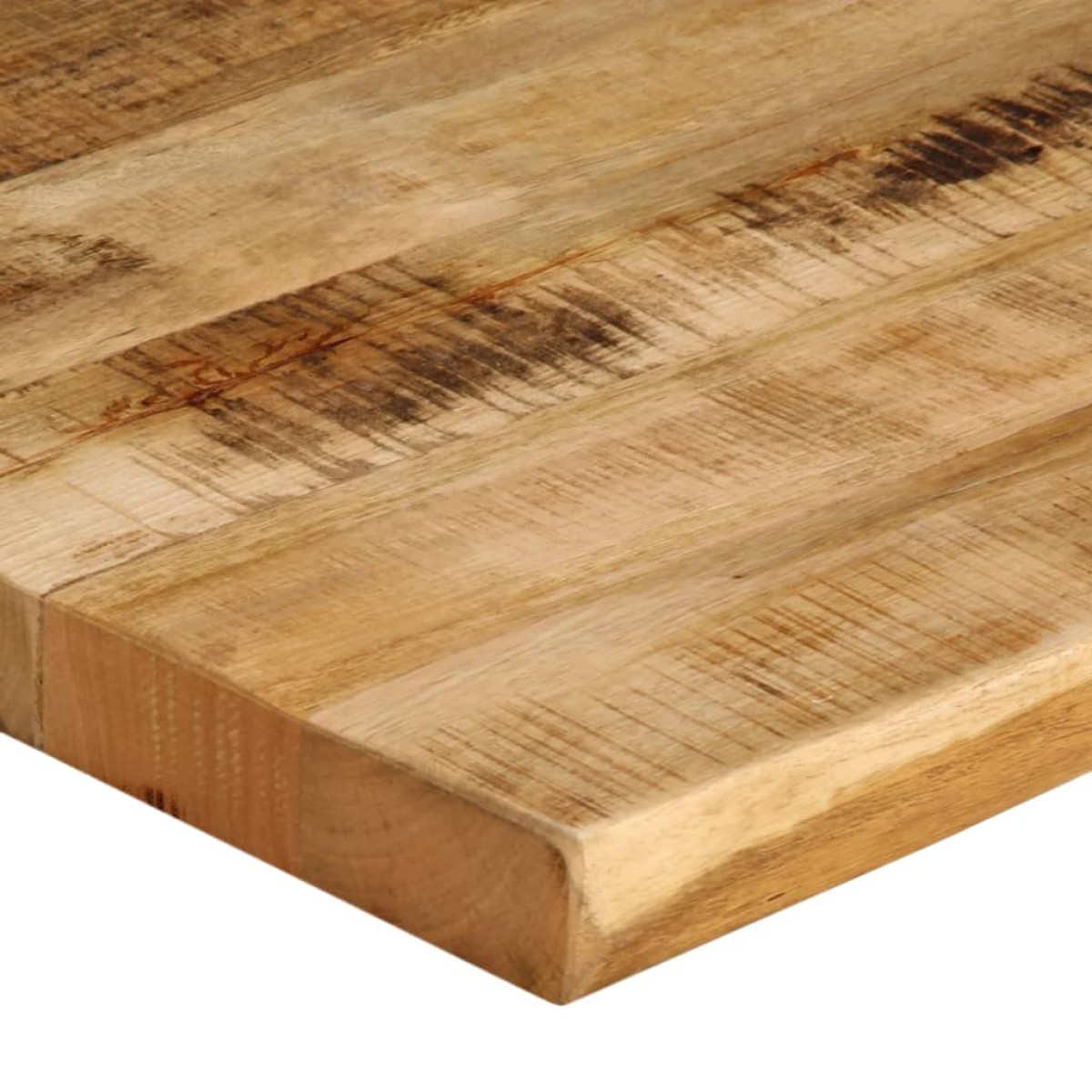vidaXL Επιφάνεια Τραπεζιού 80x60x3,8 εκ. Live Edge Μασίφ Ξύλο Μάνγκο