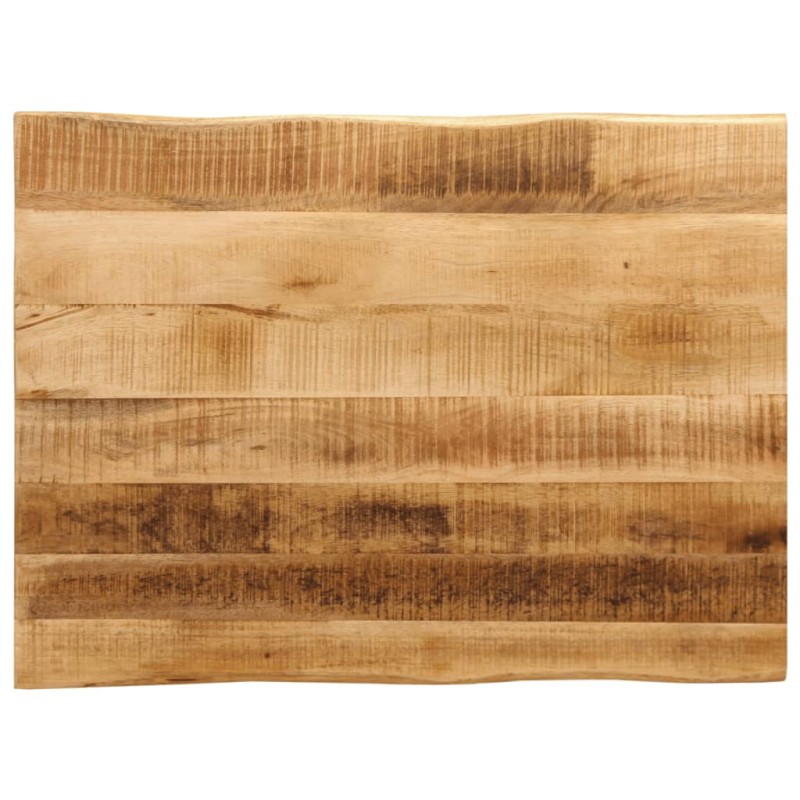 vidaXL Επιφάνεια Τραπεζιού 80x60x3,8 εκ. Live Edge Μασίφ Ξύλο Μάνγκο