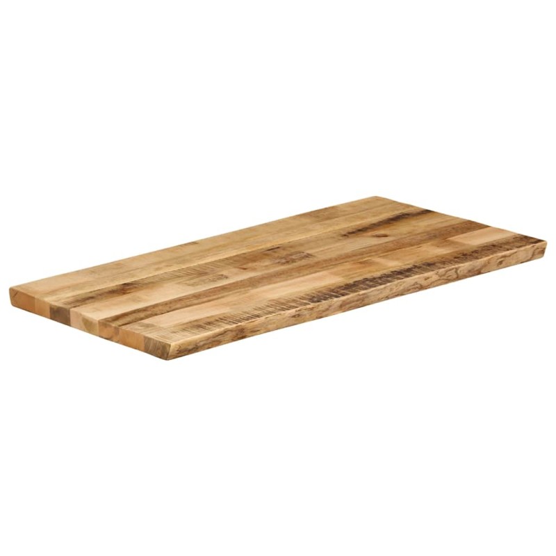 vidaXL Επιφάνεια Τραπεζιού 100x60x3,8 εκ. Live Edge Μασίφ Ξύλο Μάνγκο