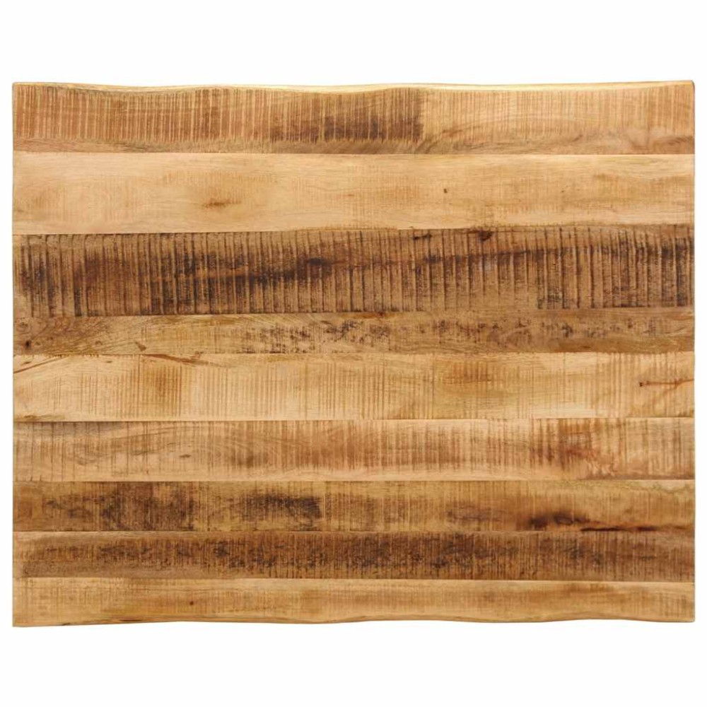 vidaXL Επιφάνεια Τραπεζιού Live Edge 100x80x3,8 εκ. από Μασίφ Ξύλο Ακατέργαστου Μάνγκο