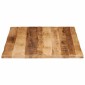 vidaXL Επιφάνεια Τραπεζιού Live Edge 100x80x3,8 εκ. από Μασίφ Ξύλο Ακατέργαστου Μάνγκο