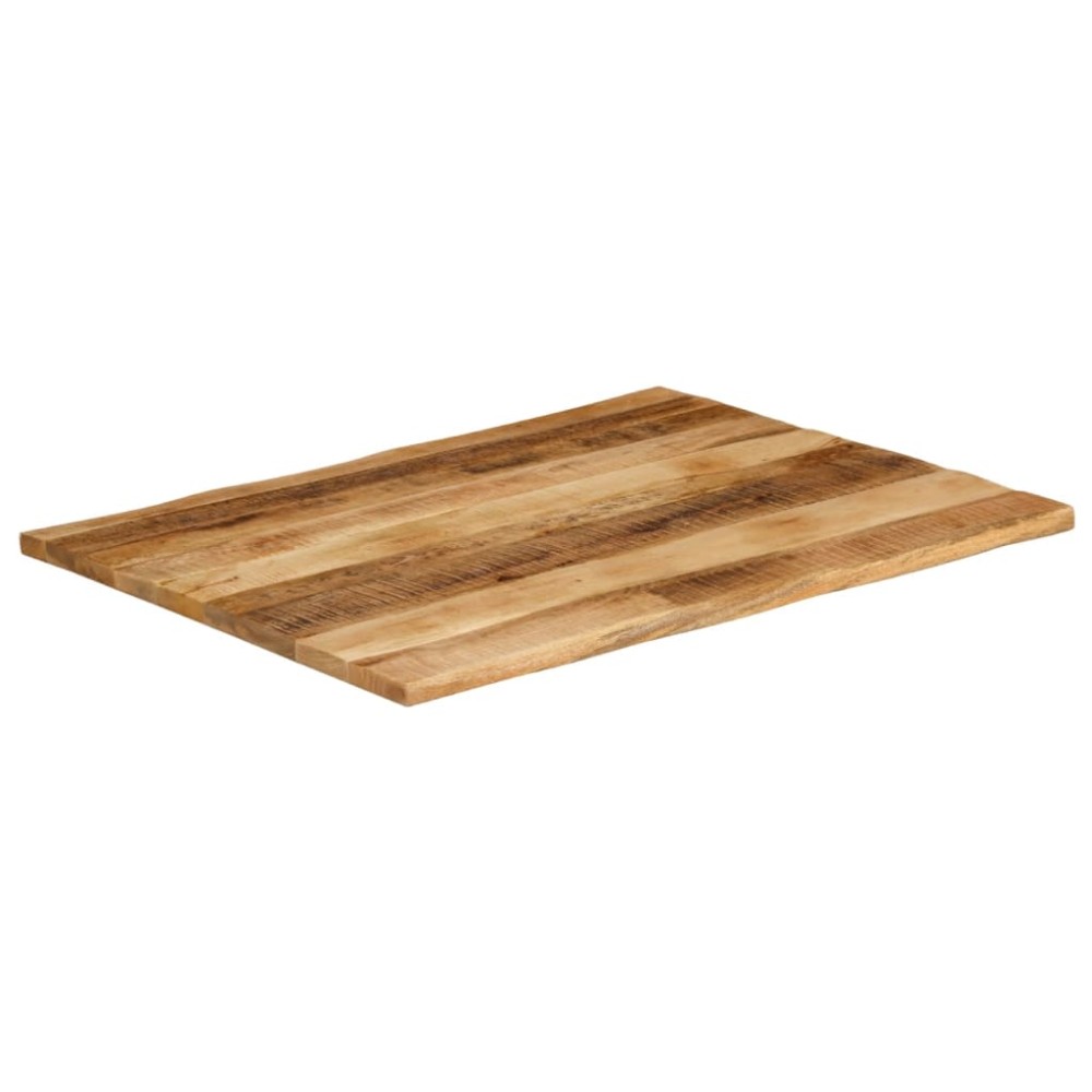 vidaXL Επιφάνεια Τραπεζιού Live Edge 110x80x3,8 εκ. από Μασίφ Ξύλο Ακατέργαστου Μάνγκο