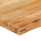 vidaXL Επιφάνεια Τραπεζιού 80x80x2,5 εκ. Live Edge Μασίφ Ξύλο Μάνγκο