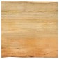 vidaXL Επιφάνεια Τραπεζιού 80x80x2,5 εκ. Live Edge Μασίφ Ξύλο Μάνγκο