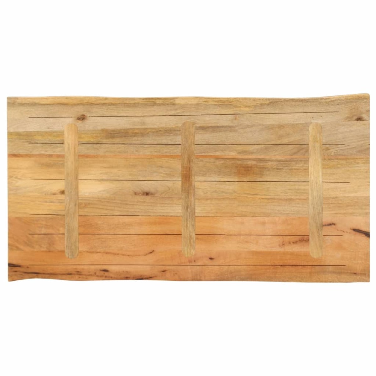vidaXL Επιφάνεια Τραπεζιού 110x60x3,8 εκ. Live Edge Μασίφ Ξύλο Μάνγκο