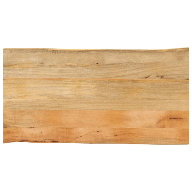vidaXL Επιφάνεια Τραπεζιού 110x60x3,8 εκ. Live Edge Μασίφ Ξύλο Μάνγκο
