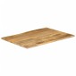 vidaXL Επιφάνεια Τραπεζιού 90x80x3,8 εκ. Live Edge Μασίφ Ξύλο Μάνγκο