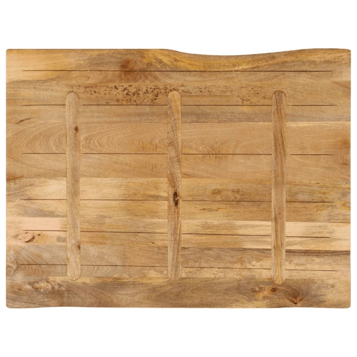 vidaXL Επιφάνεια Τραπεζιού 90x80x3,8 εκ. Live Edge Μασίφ Ξύλο Μάνγκο